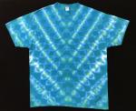 SIZE XL Turquoise and Emerald Mirror Image Classic Tee