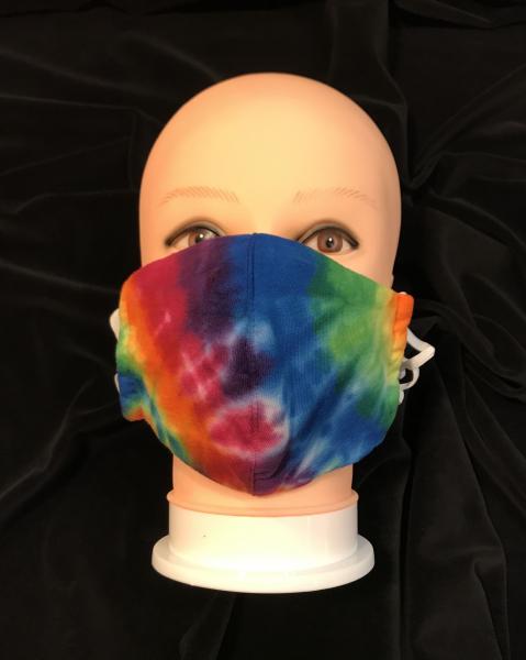 Rainbow Knit Fitted Adjustable Mask