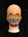 Rainbow Checkerboard Adjustable Mask