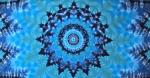 Multi-Blue Mandala Wheel Cotton Tapestry