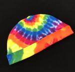 Rainbow Spiral Cotton Adult Watch Cap