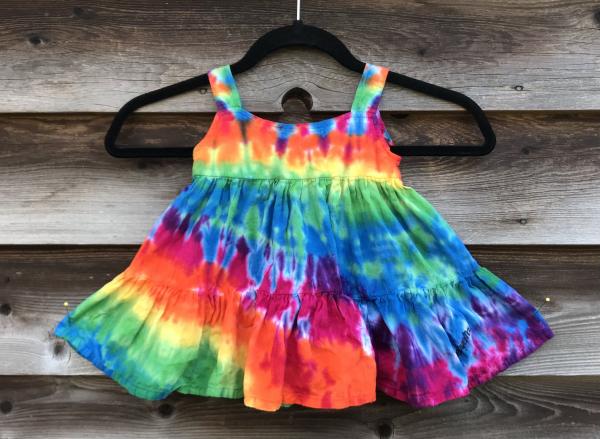 Size 12 Months Rainbow Strata Girl's Gauzy Garden Dress