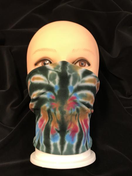 Deep Vincent Monet Spider/Solid Evergreen 2 Piece Tie-On Mask