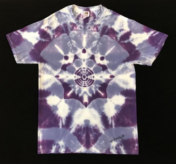 SIZE MEDIUM 2-Tone Purple Mandala Custom Tee picture