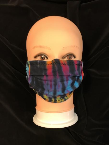 Rainbow And Black Strata Adjustable Mask picture