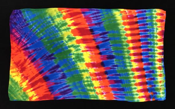 Rainbow Strata Light Rayon Circular Scarf picture