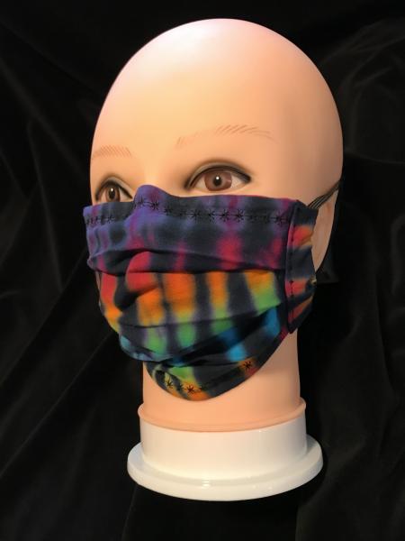 Rainbow And Black Strata Adjustable Mask picture