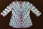 SIZE MEDIUM Mirror Image 3-Quarter Sleeve Scoop Top