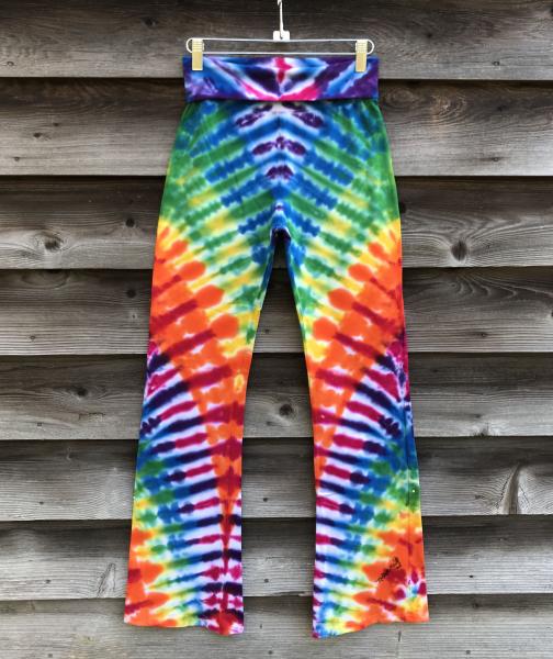 SIZE X-SMALL Women's Rainbow Zipper Yoga Pants