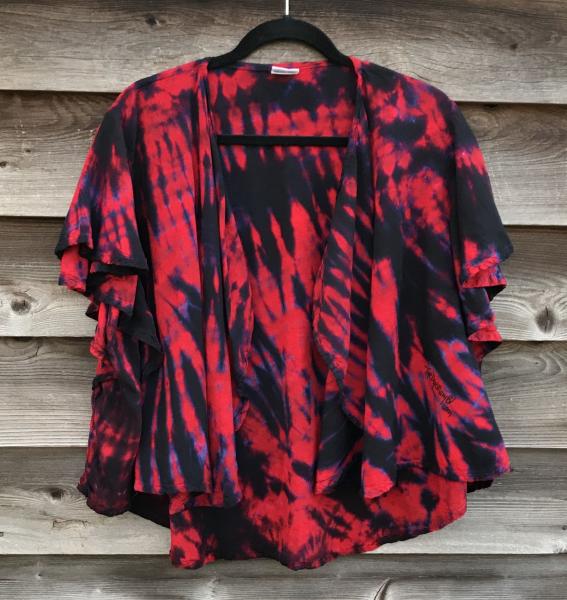 SIZE 2XL Crimson and Black Strata Butterfly Jacket