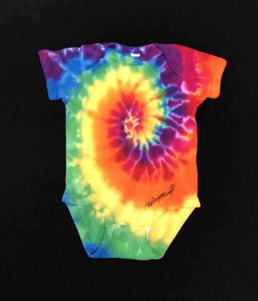 SIZE 12 Months Rainbow Spiral Onesie