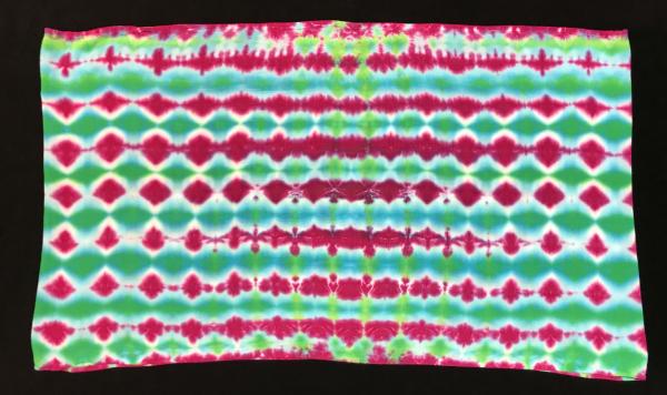 Rose and Emerald Tiretrack Light Rayon Circular Scarf picture