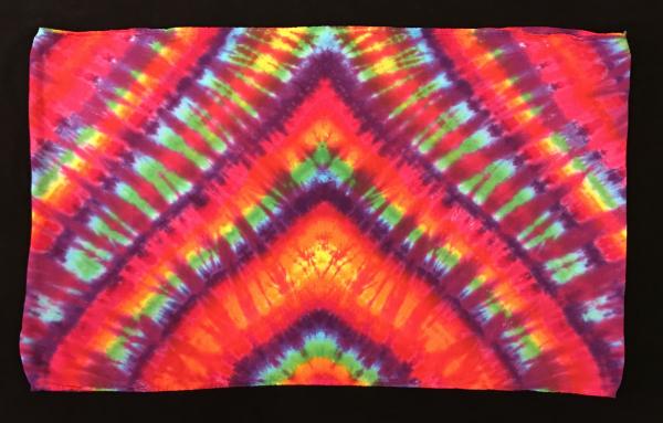 Rainbow and Rose Strata Light Rayon Circular Scarf picture