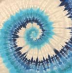 Multi-Blue Spiral with Grey Background Bandana