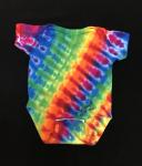 SIZE 6 Months Rainbow Accordion Baby Onesie