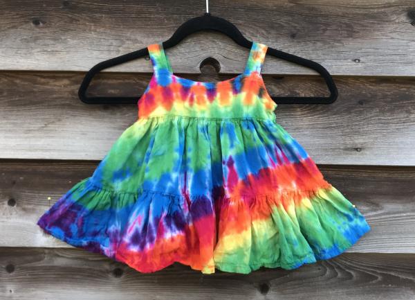 Size 12 Months Rainbow Strata Girl's Gauzy Garden Dress picture