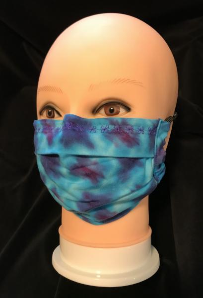 Turquoise and Purple Hall of Diamonds Adjustable Mask picture