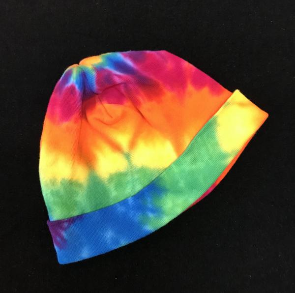 Size Toddler Rainbow Spiral Baby Cap picture