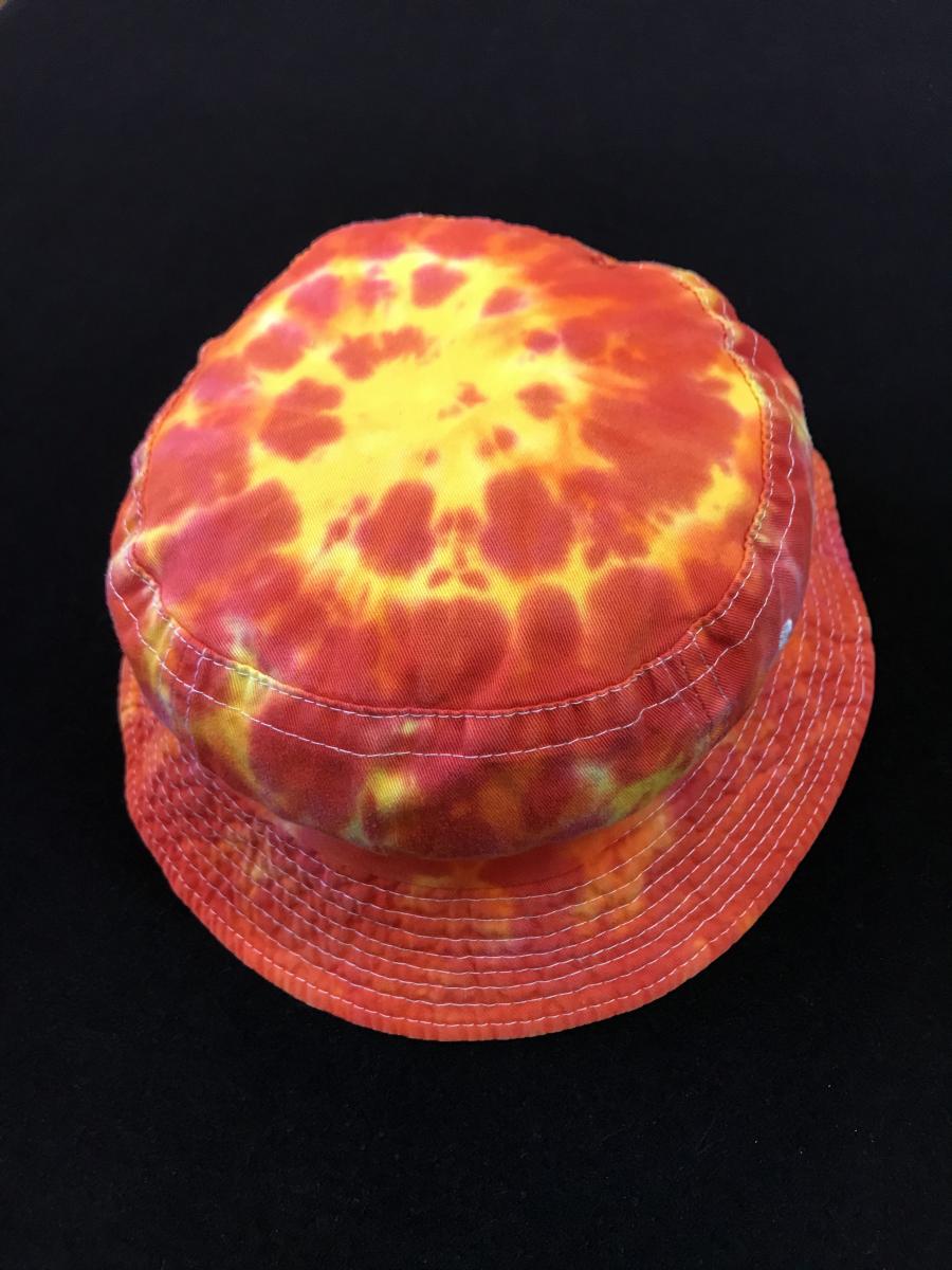 SIZE KID 3-D Fire Spiral Cotton Bucket Hat picture