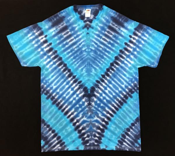 SIZE Medium Multi-Blue Zipper Classic Tee picture