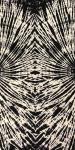 Here's Looking At You Black and White Jellybean Double Spiral Shower Curtain