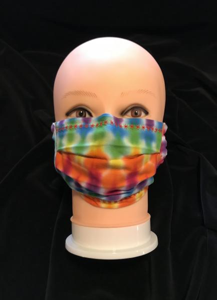 Rainbow Checkerboard Adjustable Mask