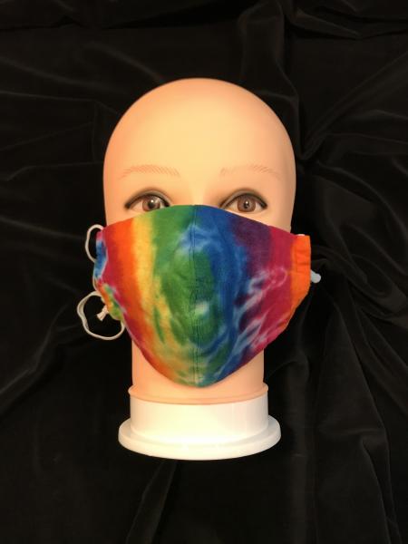 Rainbow Knit Fitted Adjustable Mask