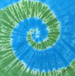 Our Beautiful Planet Turquoise and Green Spiral Bandana