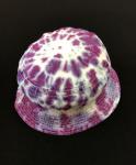 Size Toddler Purple and White Spiral Cotton Bucket Hat