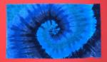 27" X 48" Multi-Blue Spiral Cotton Terry Bathtowel