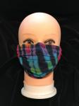 Rainbow And Black Strata Adjustable Mask