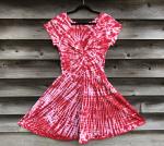 SIZE LARGE Cherry Jellybean Spiral Twisted Front Dress