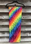 Large Bamboo Etched Rainbow Accordion Devore Scarf