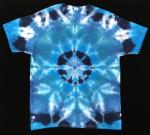 SIZE LARGE Multi-Blue Mandala Custom Tee