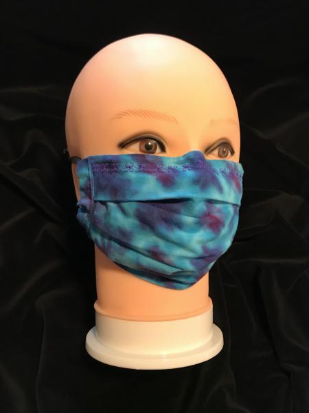 Turquoise and Purple Hall of Diamonds Adjustable Mask picture