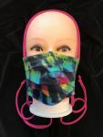 Rainbow And Black Strata Tye Dye Mary Love Mask