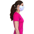 Blue Krackle Knit Fitted Adjustable Mask picture