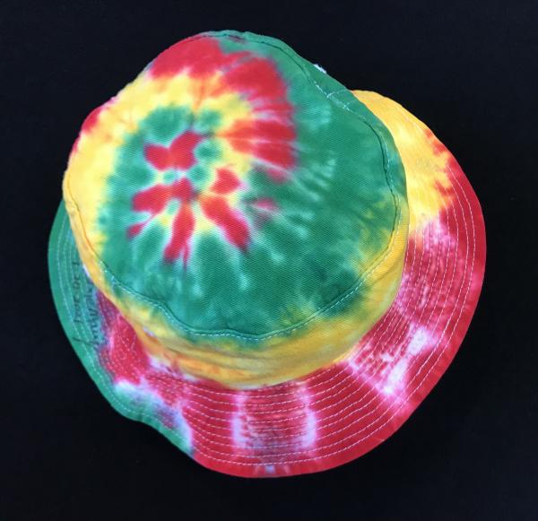 SIZE ADULT Rasta Spiral Cotton Bucket Hat picture