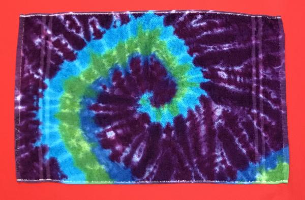 Blues and Purple Spiral Hand Towel