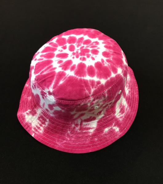 SIZE ADULT Deep Rose Spiral Cotton Bucket Hat picture