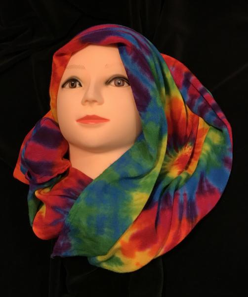 Rainbow Spiral Light Rayon Circular Scarf picture