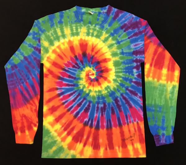 SIZE SMALL Rainbow Spiral Longsleeve