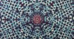 Mirror Image Wheel Mandala Cotton Tapestry