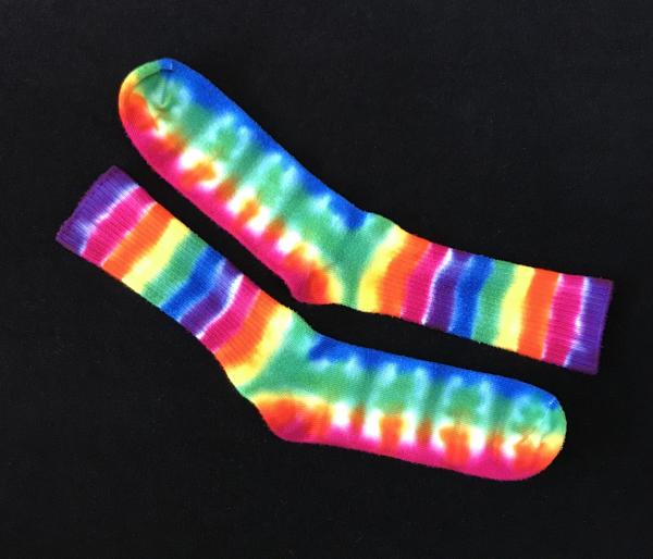 SIZE 9-11 Rainbow Bamboo Socks picture