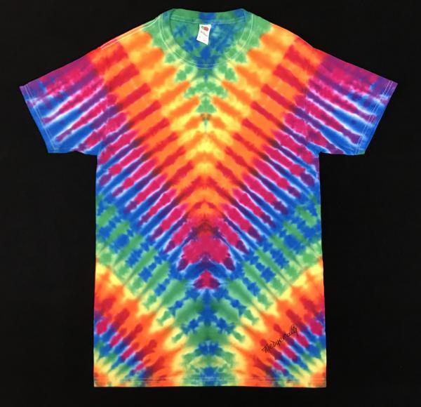 SIZE SMALL Rainbow Zipper Classic Tee