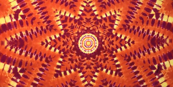 Fire Mandala Cotton Tapestry