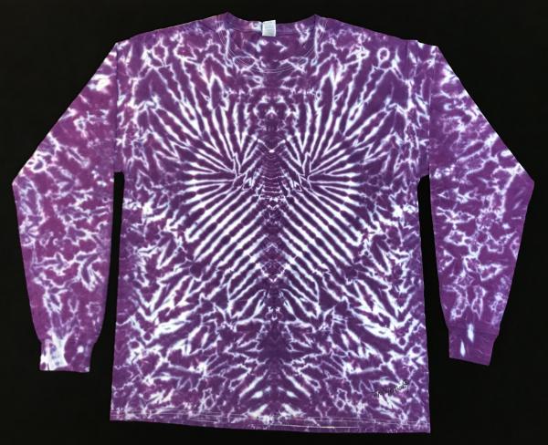 SIZE Large Purple Krackle Heart Longsleeve picture