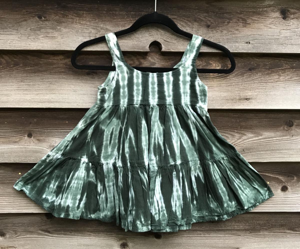 SIZE 4 Bamboo Grove Girl's Gauzy Garden Dress picture