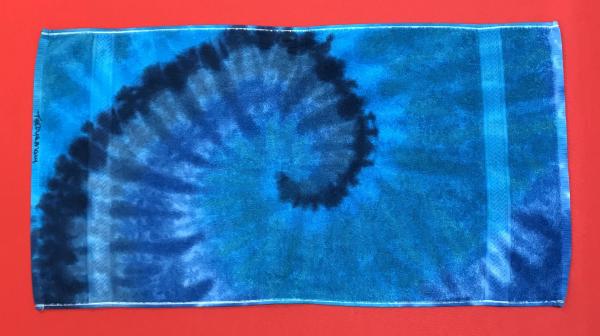 Multi-Blue Spiral Hand Towel