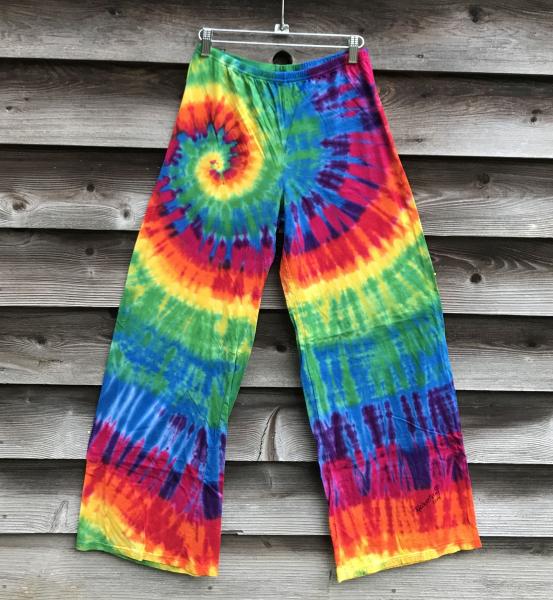 Size Small Rainbow Spiral Cotton Jersey Relaxed Pants